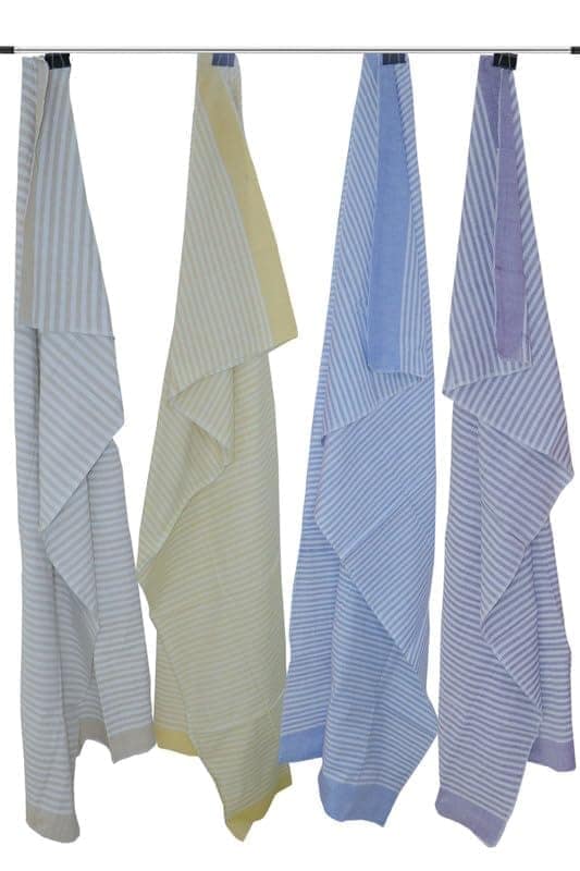 APCO Handloom (A Andhra Pradesh Govt Emporium)- Pure Handloom Chengai Cotton Towels | CTL0005 (Set of 4)