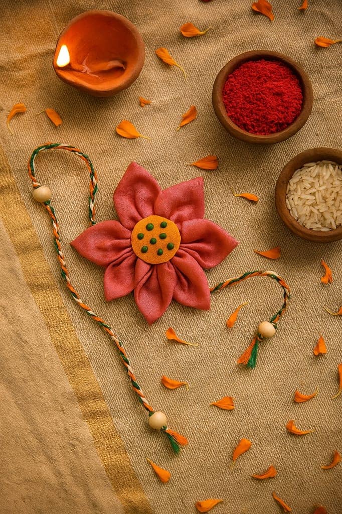 Handcrafted Floral Rakhi