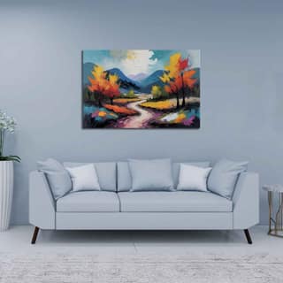 BRUSHSTROKES PAINTINGS 24in X 16in WITH BLACK FRAME