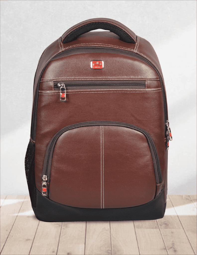 PB Pearlbags 824F Casual Leather Laptop Backpack 30L