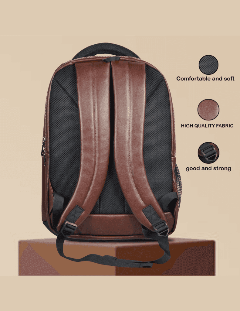 PB Pearlbags 824F Casual Leather Laptop Backpack 30L view 6