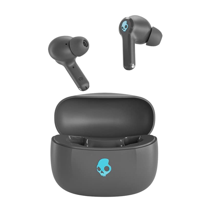 Skullcandy InkD True Wireless Earbuds, 48Hr Battery + Rapid Charge, Quad-Mic ENC, Multipoint Pairing, 10mm Drivers, Low Latency - Dark Grey Matte