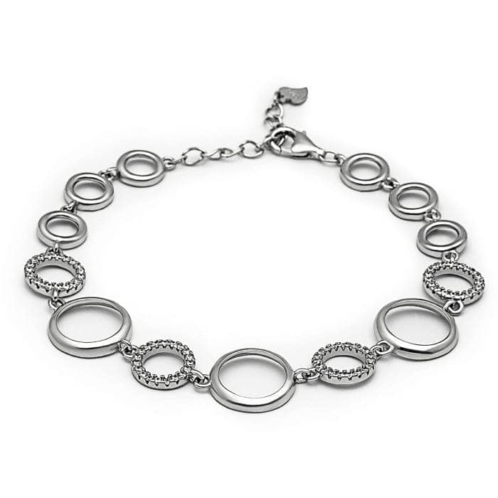 Silver Circled Shine Bracelet view 5