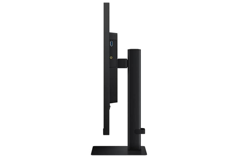 Samsung 27" (68.47cm) 4K ViewFinity S7 Monitor|UHD 3840 x 2160|IPS Panel|350nits|1.07 Billion Colors|Ports-HDMI,DP,Headphone|PIP|PBP|HDR10|Easy Setup Stand|Eye Care Technology|LS27D700EAWXXL|Black view 3