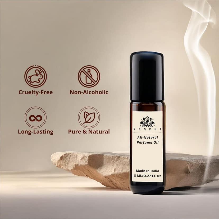Essent Love Back Roll-On Attar | Unisex Alcohol-Free Perfume Oil | Long Lasting Romantic Fragrance | 0.27 fl. oz. (8 ml) view 4