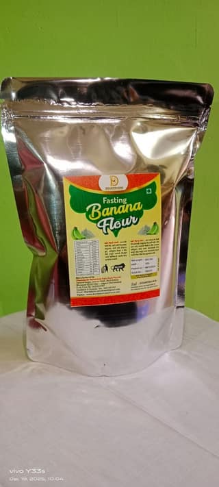 Dharmdarsh Fasting Banana Flour (500g) | Raw Green Banana Powder | Gluten-Free Superfood for Vrat & Upvas