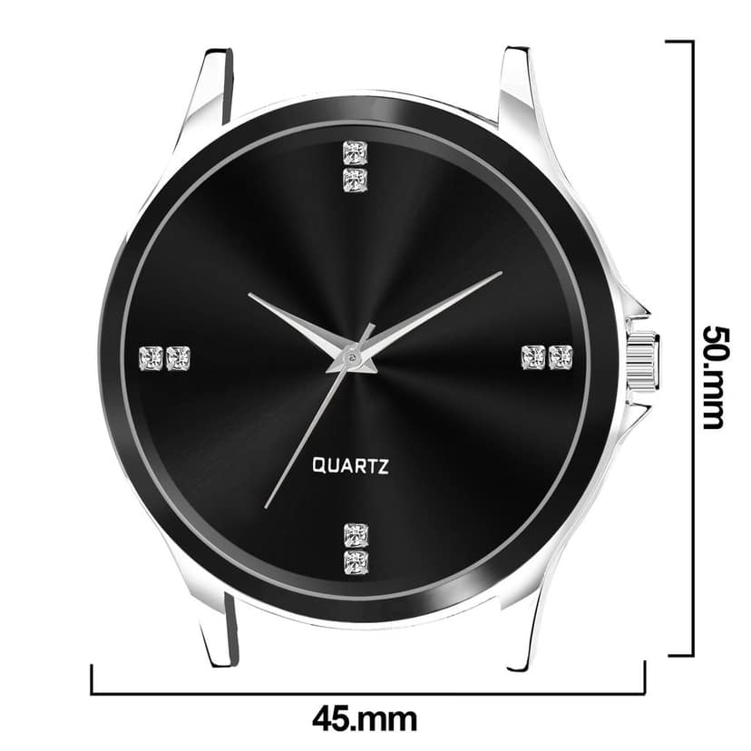 Black Stylish Dial Analog Watch for Men LR96 view 4