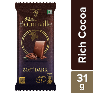 Cadbury Bournville Rich Cocoa Dark Chocolate Bar, 31 G