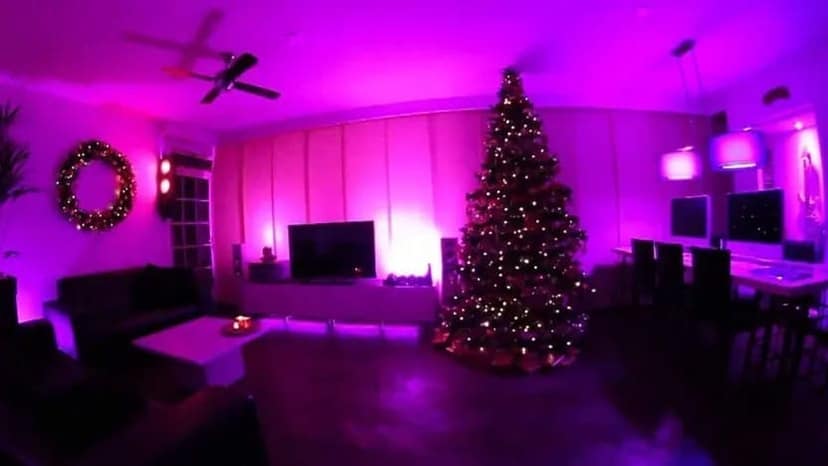 SPARKWORLD 120 LEDs 5 m Pink Steady Strip Rice Lights (Pack of 5) view 2