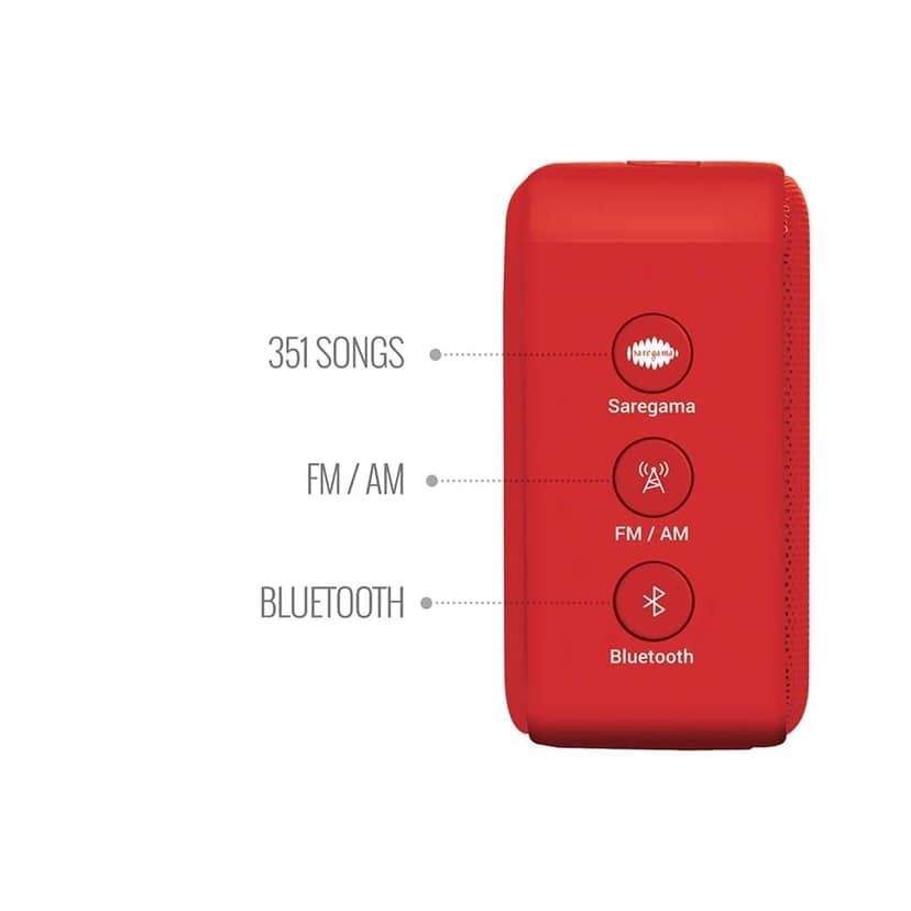 Saregama Carvaan Mini Hindi 2.0- Music Player with Bluetooth/FM/AM/AUX view 3