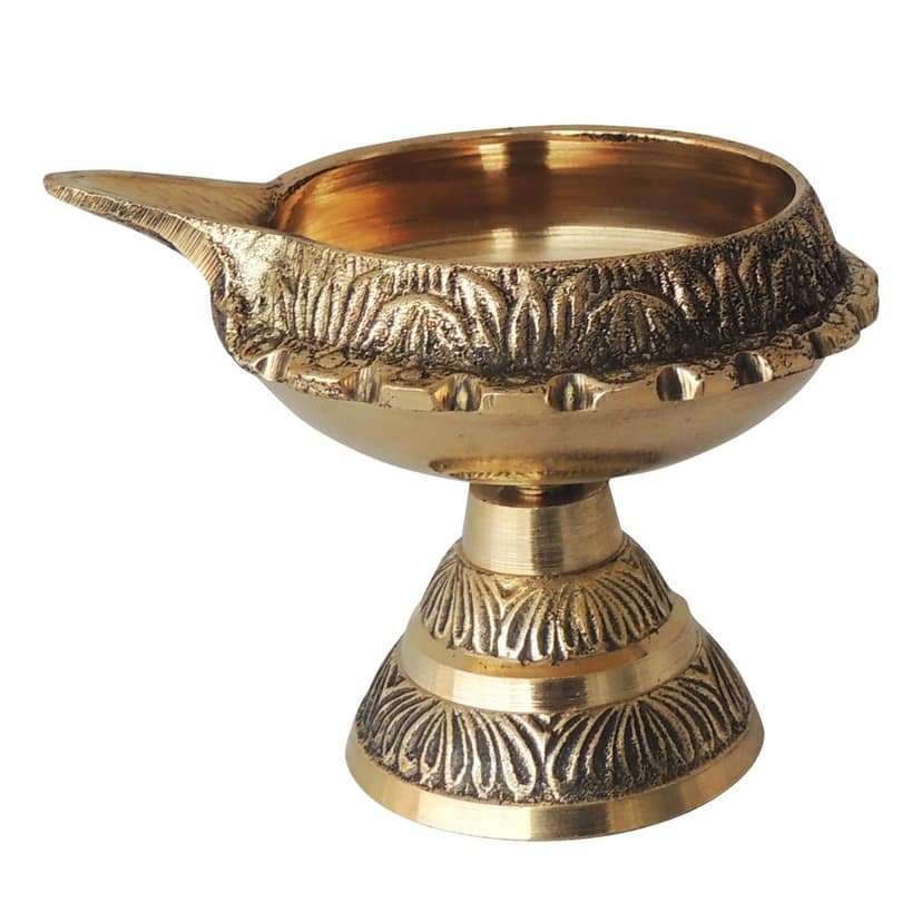 Brass Stand Kuber Deepak No. 3 (ZMAS194 E) view 2