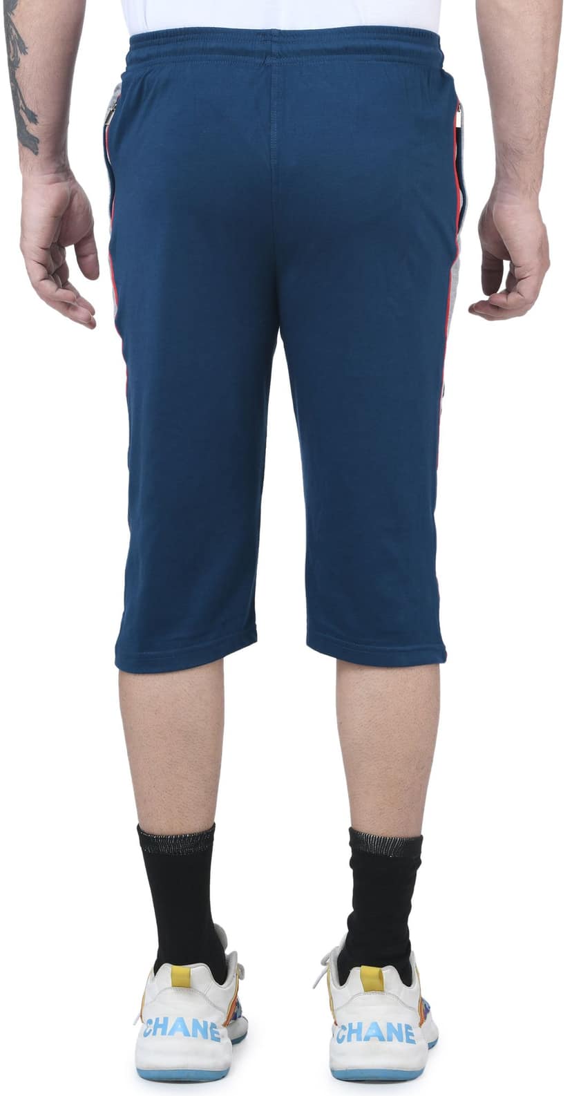 IBulls, Hosiery Cotton Regular Fit Three Quarters/Three Fourths/Three by Fourth /3/4 / Capri for Men- Casual/Sports Wear with Zip Lock Pockets view 5