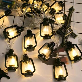 Heavy Duty Black Lantern Fairy String Lights for Home, Diwali Festival Decor Lights, Waterproof String Fairy Rice Lights for Indoor and Outdoor Decoration, Plug-In, 3 Meter (Original)