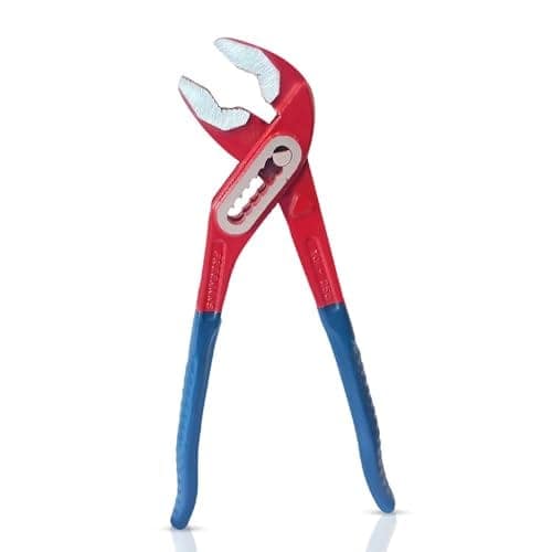 FREEMANS WBJ10 10"/250mm Box Joint Alloy Steel Water Pump Plier || Drop forged With Epoxy Dip Sleeve || Induction Hardened Jaws || Drop Forged - Red & Blue view 2
