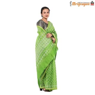 HANDLOOM CHANDERI SILK SAREE WITH BLOUSE (SKU - 1SCZ01250522, SAREE- 1263)