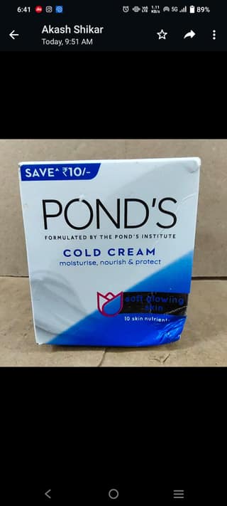 Ponds cold cream