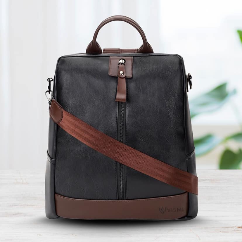 VISMIINTREND Women Backpack for Office Use Upto 13 Inch Laptop | Stylish Backpack Bag | Travel | School | College | Office Use | Anti Theft Convertible Backpack view 10