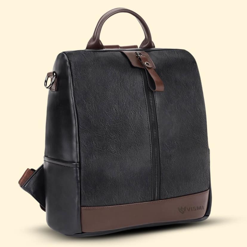 VISMIINTREND Women Backpack for Office Use Upto 13 Inch Laptop | Stylish Backpack Bag | Travel | School | College | Office Use | Anti Theft Convertible Backpack view 4