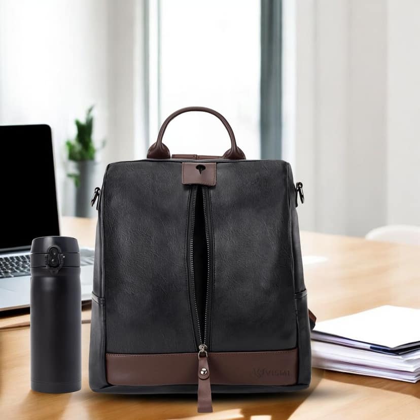 VISMIINTREND Women Backpack for Office Use Upto 13 Inch Laptop | Stylish Backpack Bag | Travel | School | College | Office Use | Anti Theft Convertible Backpack view 6