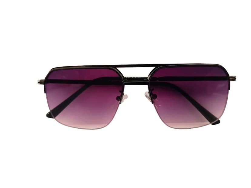 MD Style UV Protected Full Rim Square Vintage Metal Frame Sunglasses/Unisex Sunglasses view 2