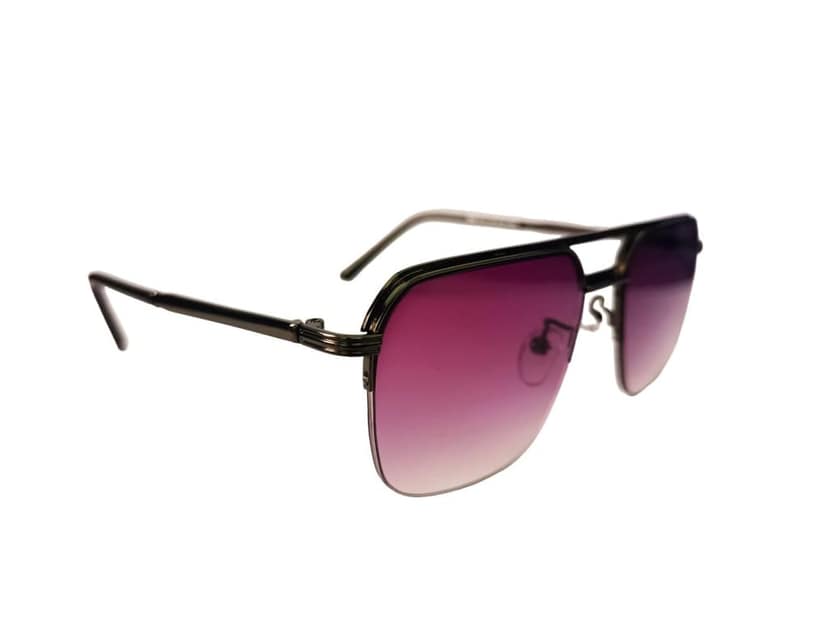 MD Style UV Protected Full Rim Square Vintage Metal Frame Sunglasses/Unisex Sunglasses view 3