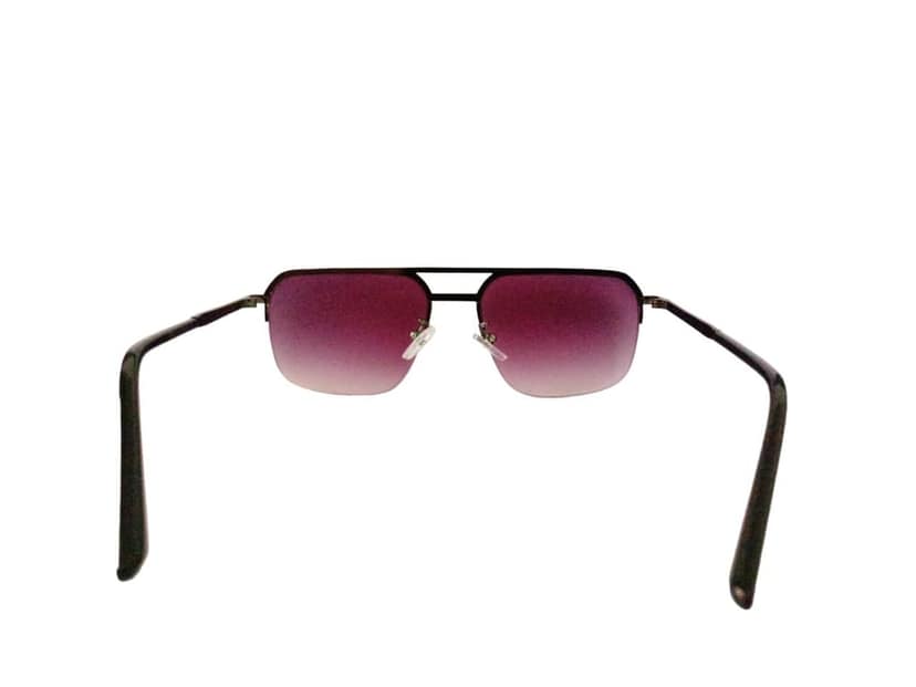 MD Style UV Protected Full Rim Square Vintage Metal Frame Sunglasses/Unisex Sunglasses view 5