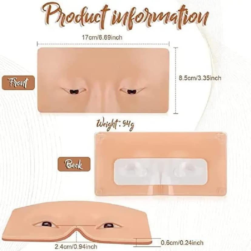 Elecsera Perfect Aid for Practicing Makeup, Reusable 5D Face Eyes Makeup 3 g (Skin) view 4