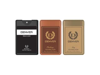 DENVER Pack of 3 Pocket Perfumes (Black Code + King + Challenger) - 18ml Each