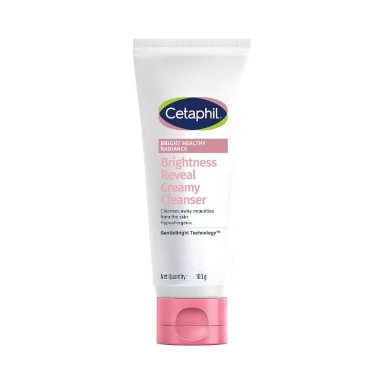 Cetaphil BHR Brightness Reveal Creamy Cleanser Cream To Foam Texture (100g)