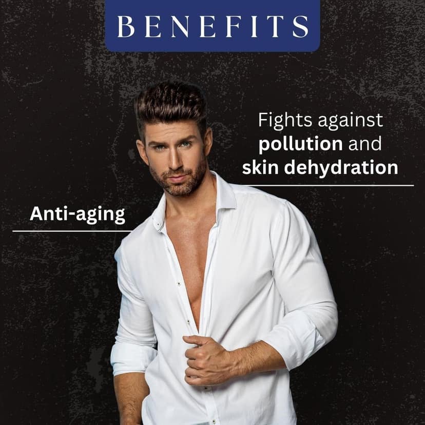 AMAzing EARTH Certified Organic Charcoal Day Cream for Men - with SPF 30 Sun Protection Cream with Activated Charcoal, Liquorice, Great Morinda & Camellia Extract, Silicone & Parabens Free, 50gm view 6