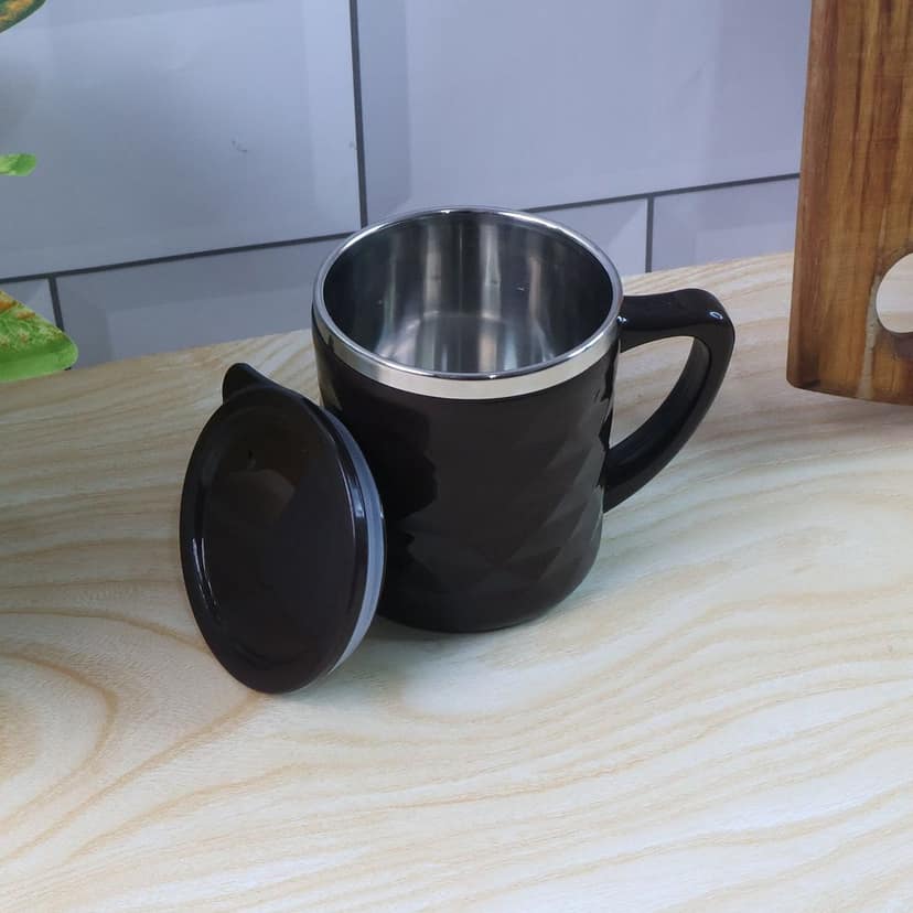 Insulated Tea & Coffee Mug – Leak-Resistant with Metal Inner Cup view 2