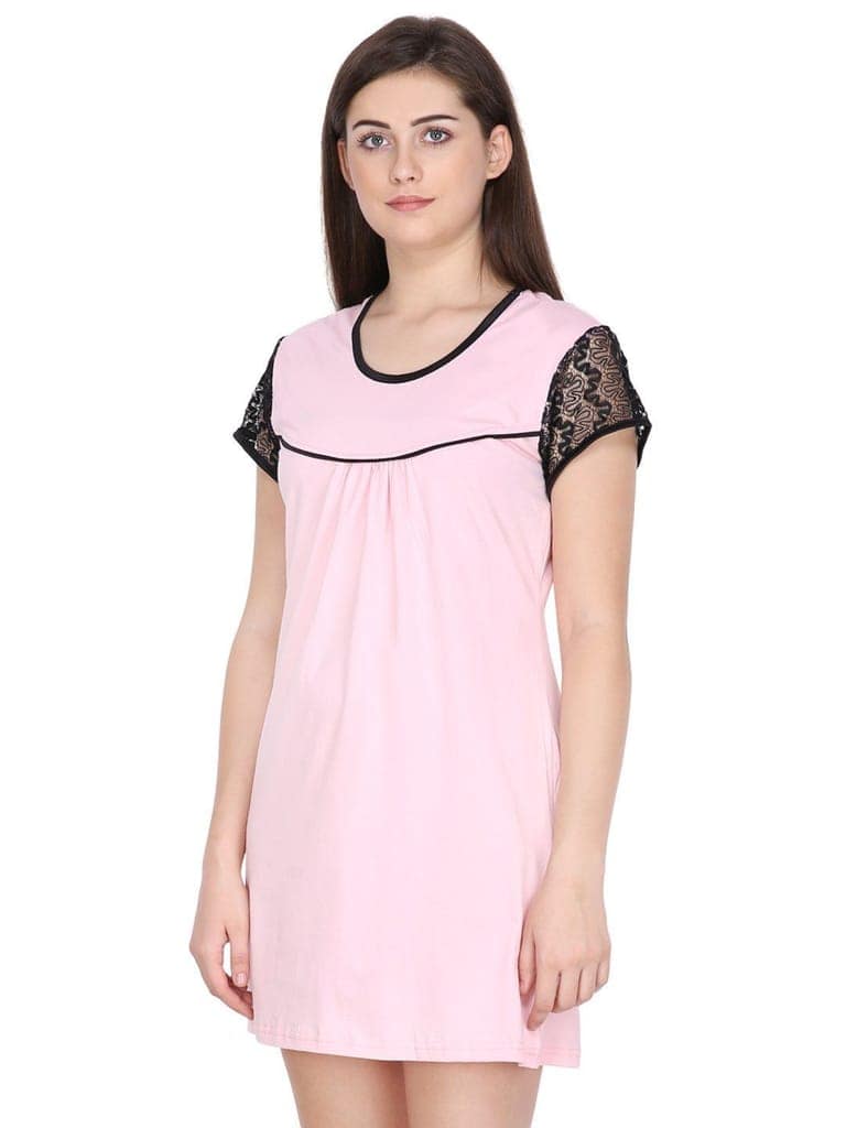 Klamotten Women's Cotton Sleepshirt S06Rb view 3