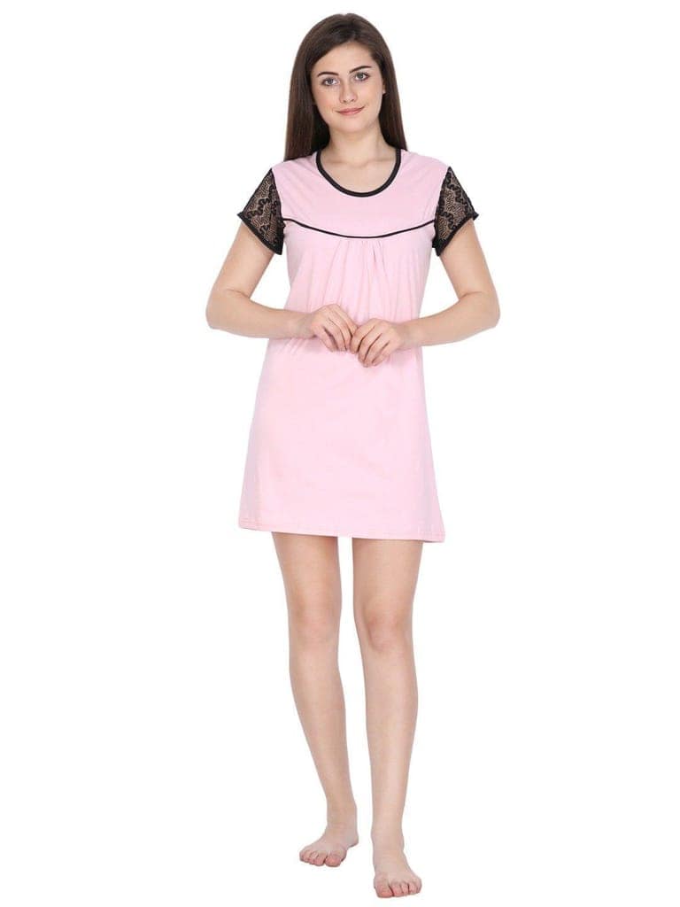 Klamotten Women's Cotton Sleepshirt S06Rb view 6