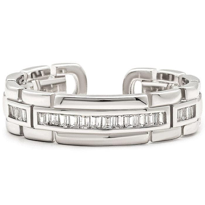 Silver Banded Beauty Ring view 5