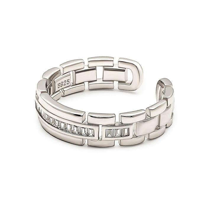 Silver Banded Beauty Ring view 6
