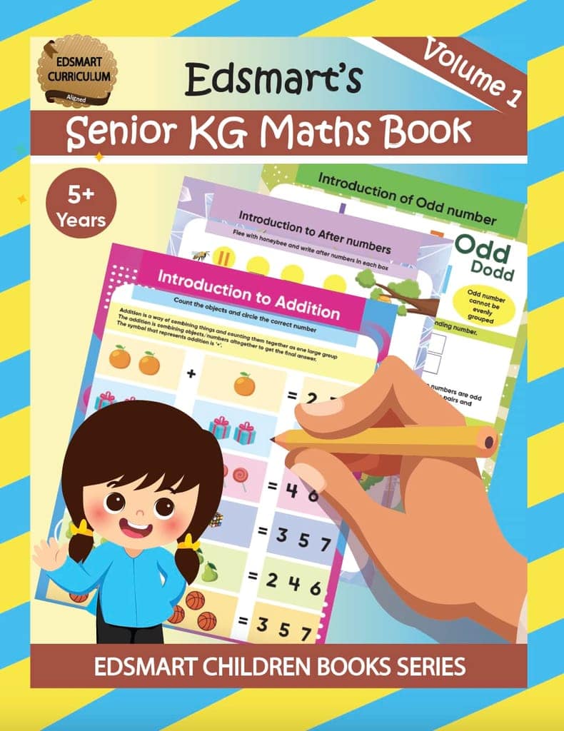 Edsmart Maths Activity Books for Kids 4+ years old | UKG Maths Books for Kids | COMBO of Senior KG Activity Book and Workbook | Maths worksheets for CBSE [Perfect Paperback] [Jan 01, 2024] Edsmart Edu Services Pvt Ltd view 2