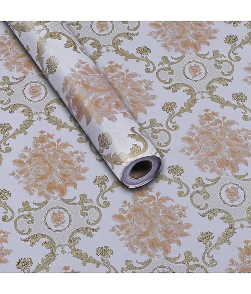 KAAF - Floral Wallpaper ( 40 x 250 ) cm ( Pack of 1 )