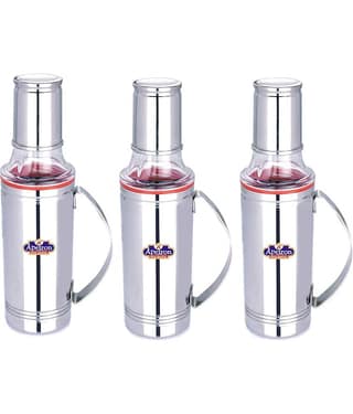 APEIRON Steel Oil Container/Dispenser Set of 3 500 mL