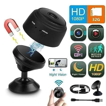 WiFi Spy Camera 360° Security Camera for Home Outdoor High HD Spy Magnet Mini Spy WiFi Magnetic Live Stream Night Vision IP Wireless (1) view 5