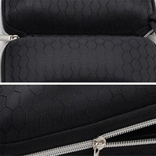 Eyenaks Portable Zipper Eyeglasses Case Sunglasses Hard Case Box Protector for Men Women Students (Red) view 3
