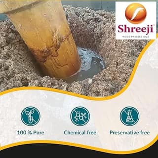 Shreeji Oils Castor Wood Pressed Edible Oil, 1 L