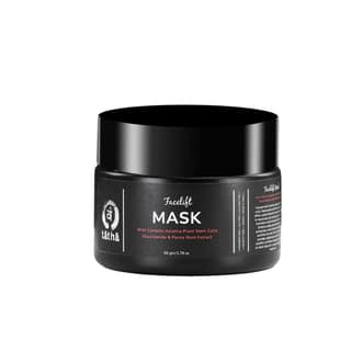 Tatha Facelift Mask With Niacinamide & Centella Asiatica Plant Stem Cells | Hydrates & Brightens Your Skin, Instant Brightening & Anti-Aging, Cooling Effect | Gentle Gel-Based Mask | 50 GMS