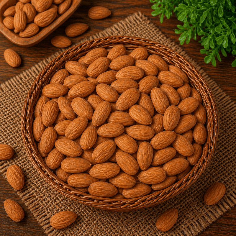 Natural Medium Almonds (250g) | Crunchy & Nutrient-Rich | Healthy Daily Snack