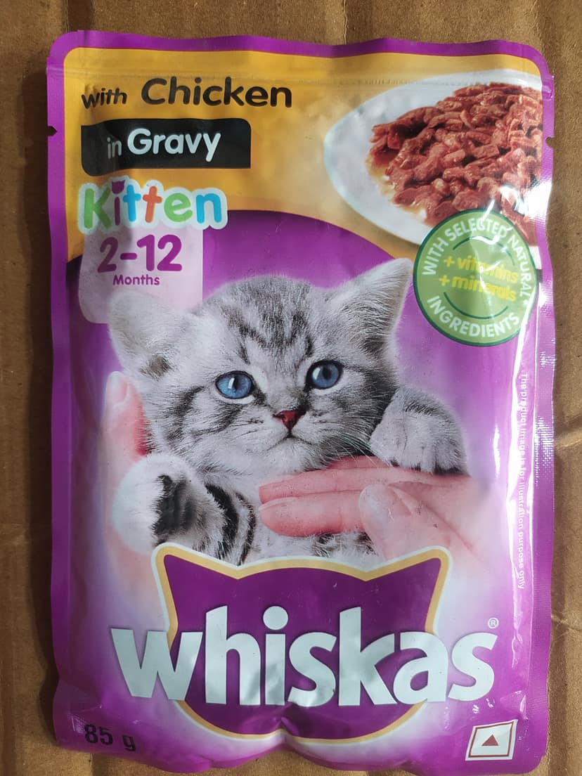 With chicken In gravy Kitten 2-12 Months Shim Solgo pare Whiskas +virgins +minerals Hatural That