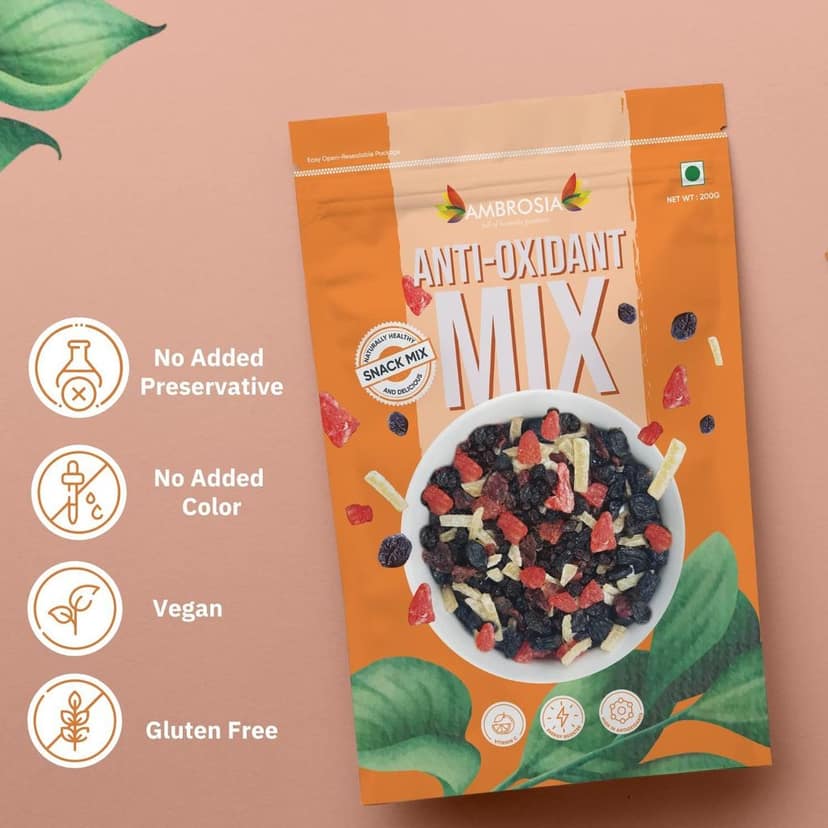 AmbrosiaAntioxidant Trail Mix 200g | Mixed Berries view 6
