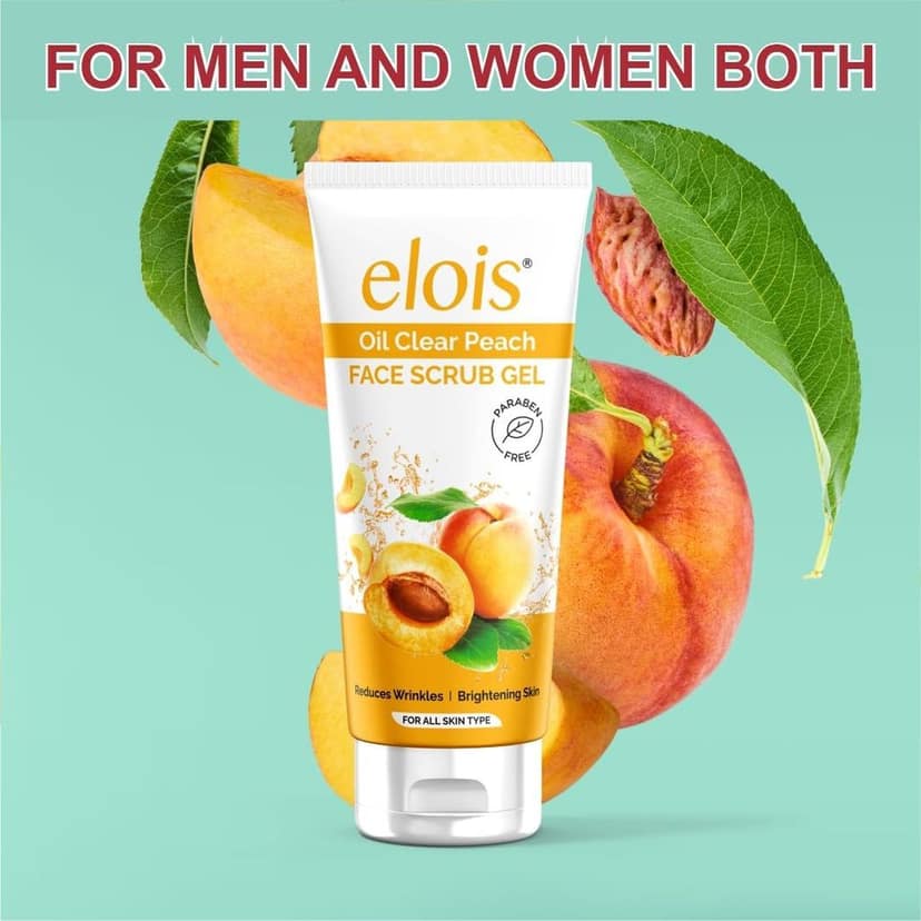 Elois Oil Clear Peach Face Scrub Gel for Oily & Acne-Prone Skin Types 100ml view 7