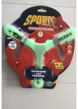 VTTOYS Boomerang Glow in The Dark| Flying Disc Throwing Toy | Returning Boomerang Toy for Kids & Adult. Y-Shape (Green) 1