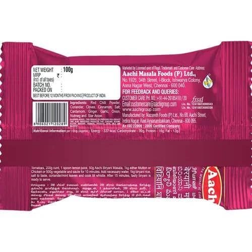 Aachi Biryani Masala Powder, 100 gm view 2