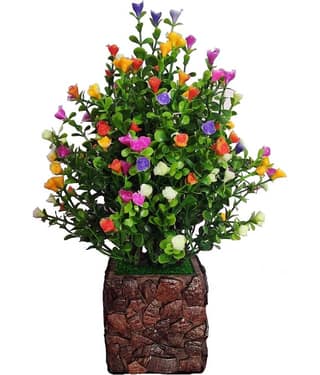 BAARIG - Multicolor Rose Artificial Flower ( Pack of 1 )
