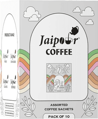 Jaipour Coffee Assorted Sachet Box, 75 gm - Pack of 10